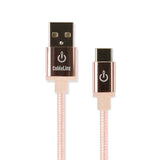 CableLinx Elite 8" USB-C to USB-A Charge & Sync Braided Cable | MaxStrata®