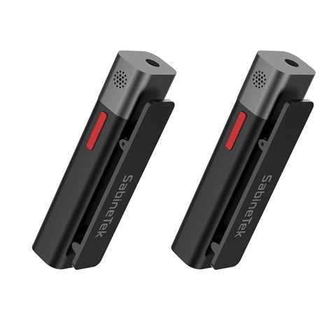 SabineTek SmartMike+ True Wireless Stereo Mic for Content Creators - Twin Package | MaxStrata®