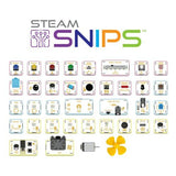 HamiltonBuhl STEAM SNIPS Kit - Electronic Building and Coding Modules - Over 70 Components | MaxStrata®