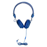 HamiltonBuhl Sack-O-Phones, 5 Blue Favoritz Headsets with In-Line Microphone and TRRS Plug | MaxStrata®