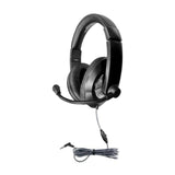 HamiltonBuhl Smart-Trek Deluxe Stereo Headset with In-Line Volume Control and 3.5mm TRRS Plug | MaxStrata®