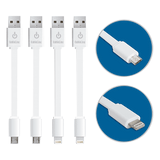 ChargeHub CableLinx Value Pack of 4 (2 Lightning & 2 Micro) USB Charge & Sync Cables | MaxStrata®