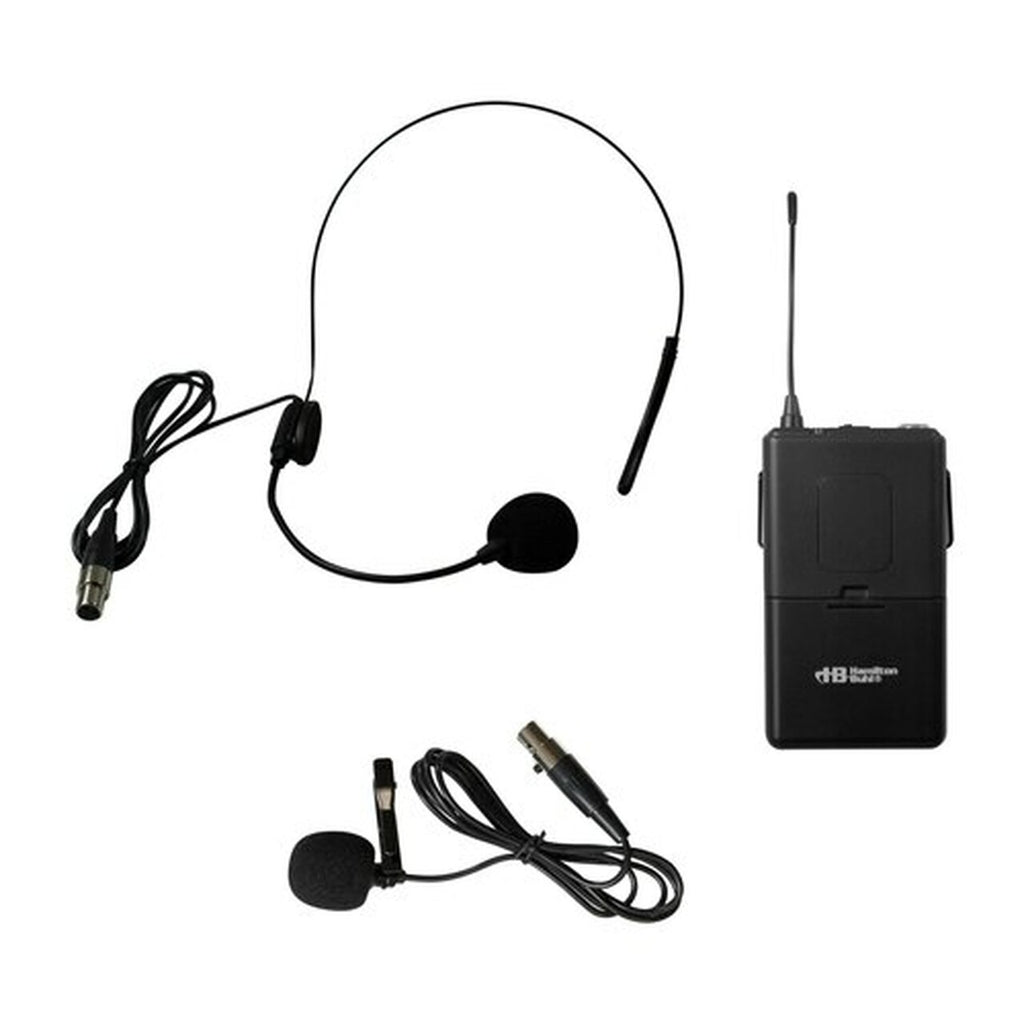 HamiltonBuhl VENU100A Belt Pack with Lapel Mic and Head-worn Mic Frequency 918.70 MHz | MaxStrata®