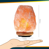 Himalayan Glow Natural Pink Salt Lamp with Dimmer & Neem Wooden Base | 6-8 LBS | MaxStrata®