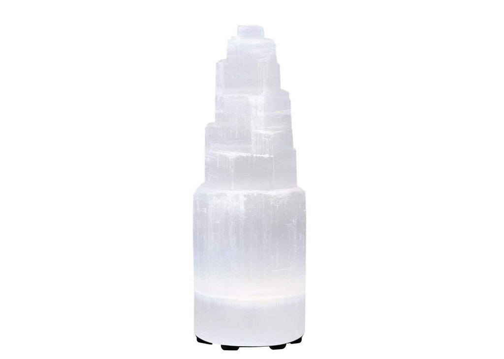 Himalayan Glow Natural Selenite Lamp with Dimmer Switch | 5-7 LBS | MaxStrata®