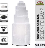 Himalayan Glow Natural Selenite Lamp with Dimmer Switch | 5-7 LBS | MaxStrata®