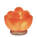 Himalayan Glow Salt Lamp with 5 Heated Massage Stones & Salt Bowl | MaxStrata®