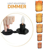 Himalayan Glow Dimmable Pillar Basket Salt Lamp and Pillar Night Light | 6-8 LBS | MaxStrata®