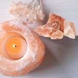 Himalayan Glow Hand Carved Himalayan Salt Candle Holder | MaxStrata®