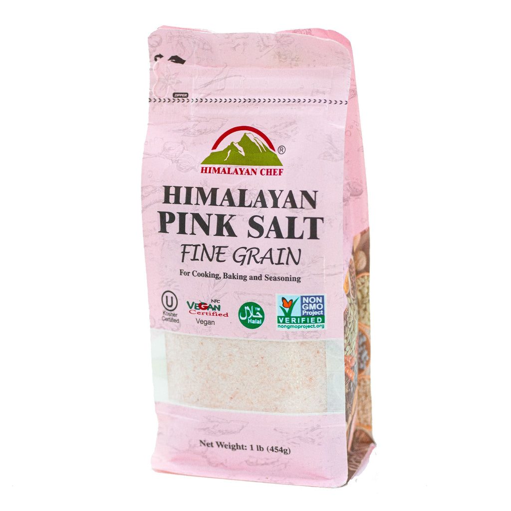 Himalayan Chef Himalayan Pink Salt, Fine - 1 Lb Resealable Bag | MaxStrata®