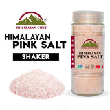 Himalayan Chef Himalayan Pink Salt Fine, Large Glass Shaker - 17.5 Ounce