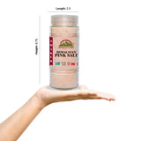Himalayan Chef Himalayan Pink Salt Fine, Large Glass Shaker - 17.5 Ounce | MaxStrata®