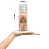 Himalayan Chef Himalayan Pink Salt Coarse - 4.2 Oz, Refillable Small Glass Grinder - Refillable | MaxStrata®