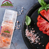 Himalayan Chef Himalayan Pink Salt Coarse - 4.2 Oz, Refillable Small Glass Grinder - Refillable | MaxStrata®