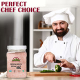 Himalayan Chef Himalayan Pink Salt Fine, Large Plastic Jar - 5 Lbs | MaxStrata®