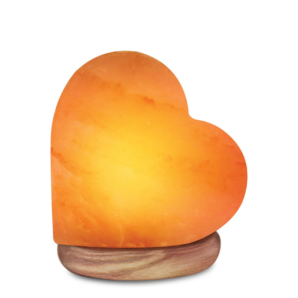 Himalayan Glow USB Heart Salt Lamp, Multicolor Night Light | MaxStrata®