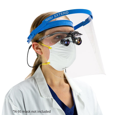 SISU Extend Adjustable Medical Grade, Anti-Fog, Full Face Shield | MaxStrata®